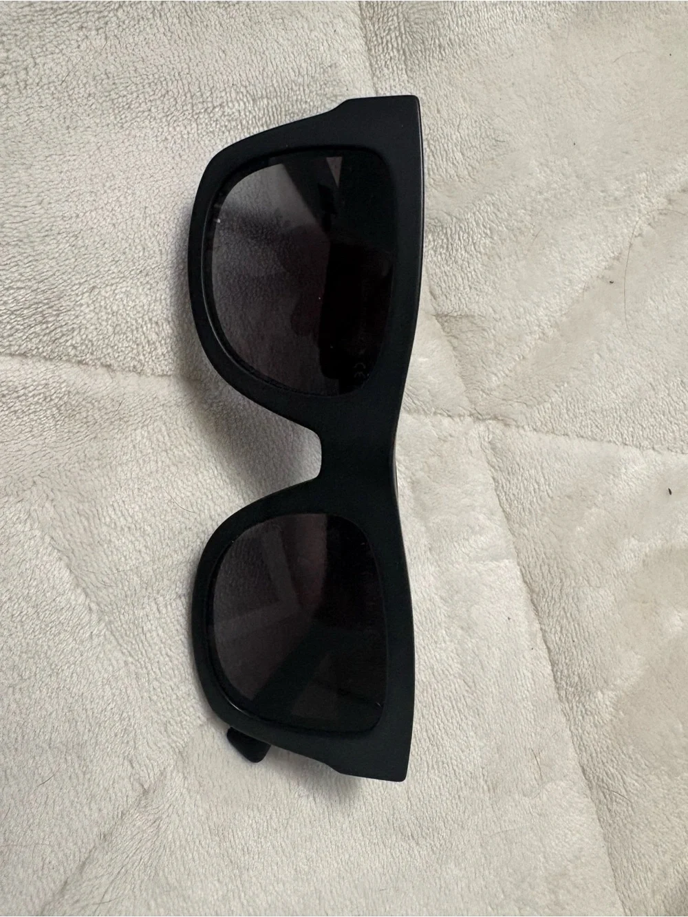 Valentino Black Sunglasses with Gradient Smoke Lenses